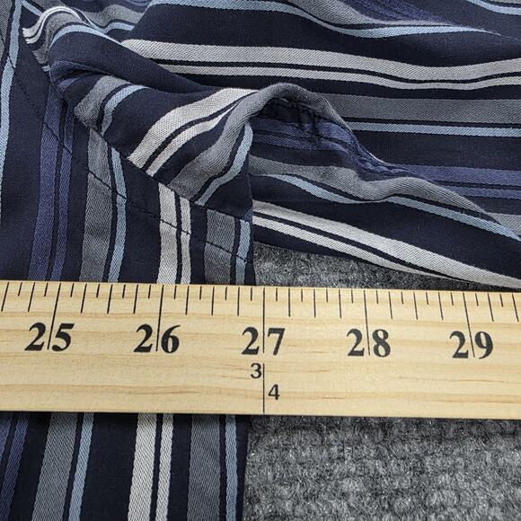 Bugatchi Uomo Shirt Mens XXL Striped Long Sleeve Button Up Modern Fit Pocket - Picture 6 of 14